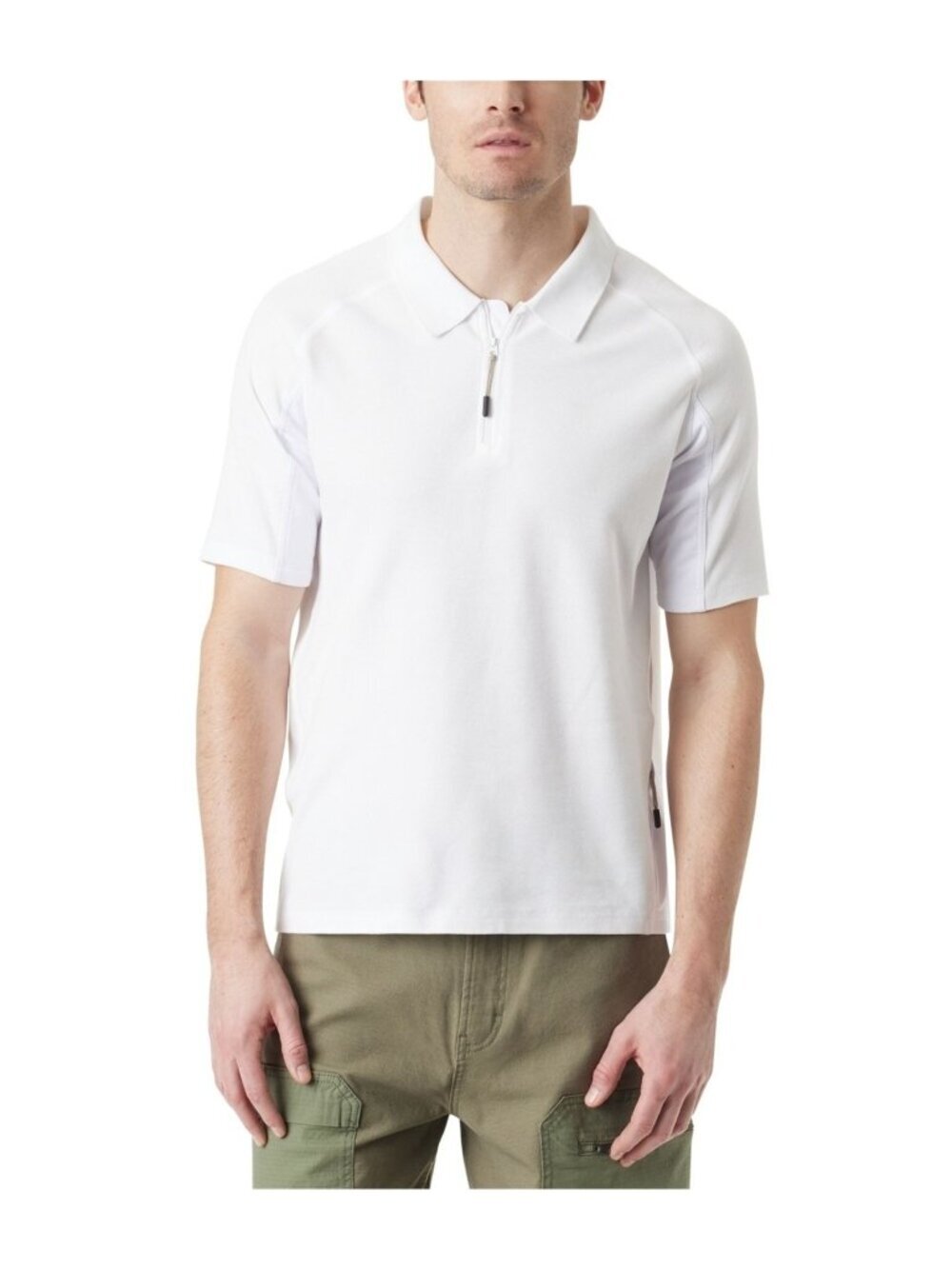 NWT Bass Outdoor Men's XXL Hiker Polo Bright White Cotton  Short Sleeve C0929